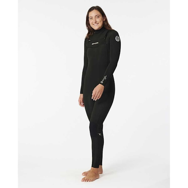 Rip Curl Langærmet Neoprendragt Med Brystlynlås D/patrol 3/2 Mm Perf Sort 4