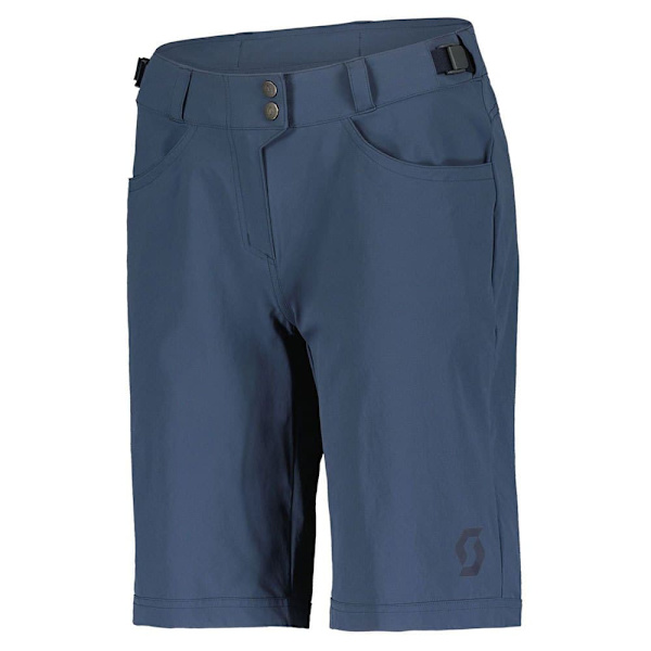 Scott Vadderade Shorts Trail Flow Blå XL Kvinna