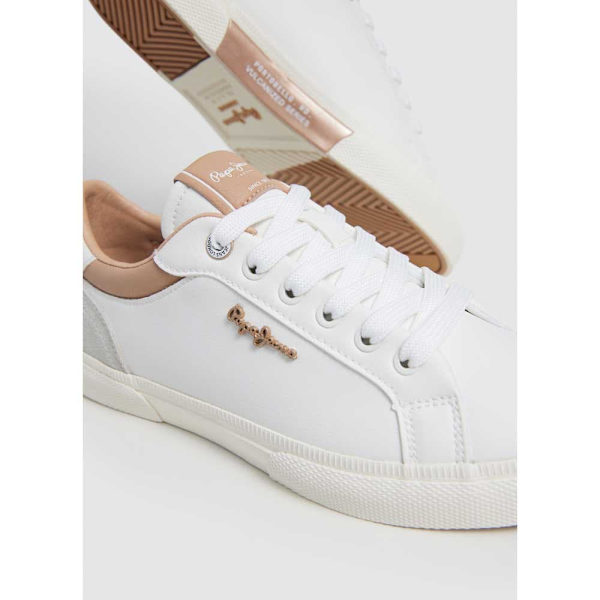 Pepe Jeans Kenton Court Sko Hvid EU 41 Kvinde