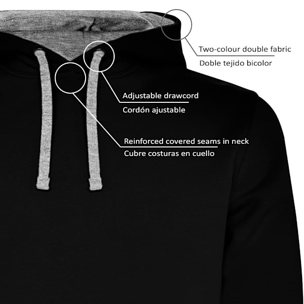Kruskis Problem Solution Trek Two-colour Hættetrøje Sort XL Mand