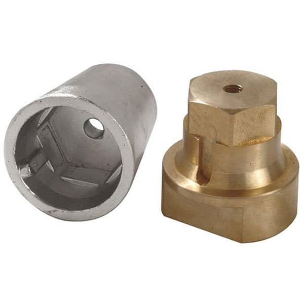 Tecnoseal Fuldt Skaft Anode Hexagonal Grå 22 mm