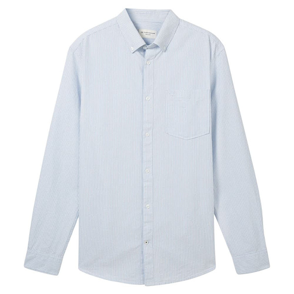Tom Tailor Oxford Skjorte Med Lange ærmer Hvid 3XL Mand