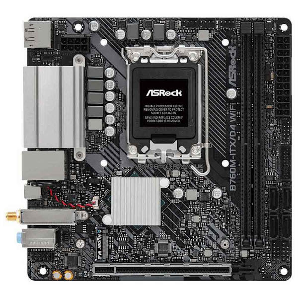 Asrock Moderkort B760m-itx/d4 Wifi