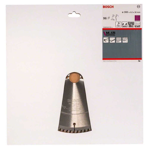 Bosch Professional Multimateriale Cirkulær Skive Mm Mu B 300x30-96 Søvfarvet