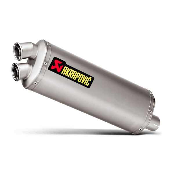 Akrapovic Lyddæmper Slip On Line Titanium Crf 1000l Africa Twin 16-18 Ref:s-h10so16-wt Søvfarvet