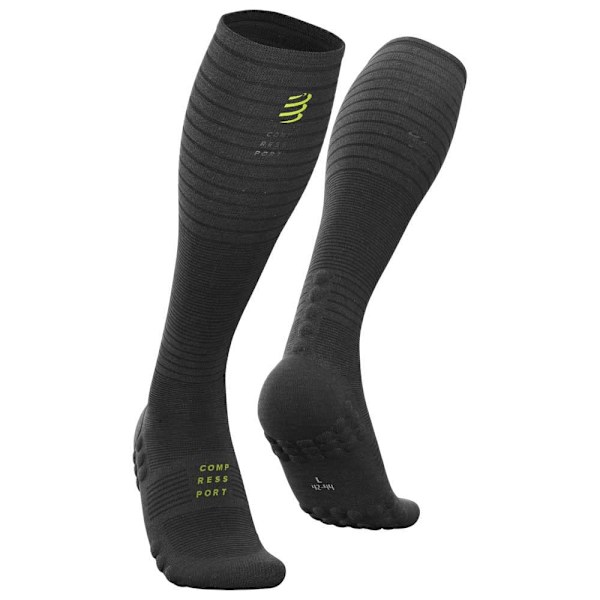 Compressport Sukat Full Run Musta EU 39-41 Mies