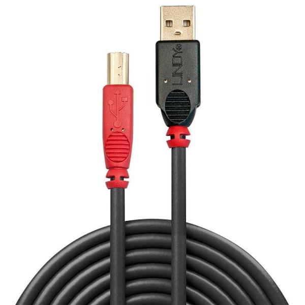 Lindy Kaapeli Usb-b 15 M Hopeinen