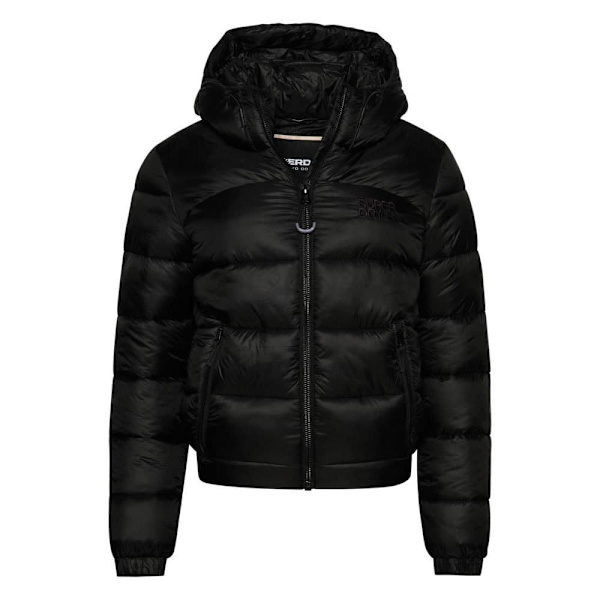 Superdry Puffer Jakke Sports Sort M Kvinde