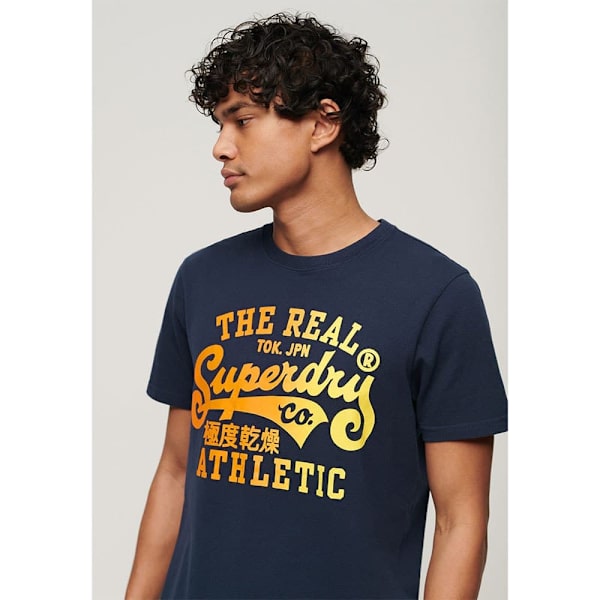 Superdry Reworked Classics Graphic T-shirt Med Korta ärmar Blå M Man