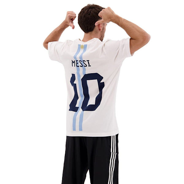 Adidas Kortärmad T-shirt Messi 10 Gfx Vit L Man
