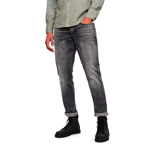 G-star Jeans 3301 Regular Tapered Grå 36 / 34 Man