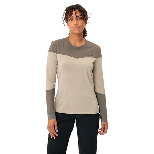 Vaude Moab Long Sleeve Pro T-shirt Med Lång ärm Beige 38 Kvinna