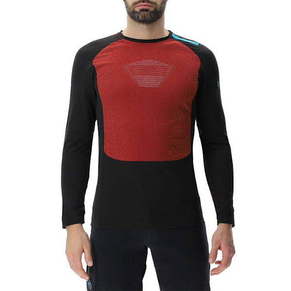 Uyn Langærmet Basislag Crossover Winter Rød,Sort XL Mand
