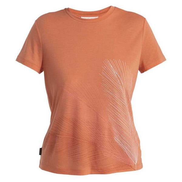 Icebreaker Merino Core Plume T-shirt Med Korte ærmer Orange M Kvinde