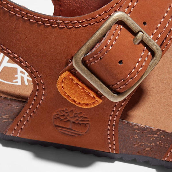 Timberland Castle Island 2 Strap Sandaler För Barn Brun EU 40 Pojke
