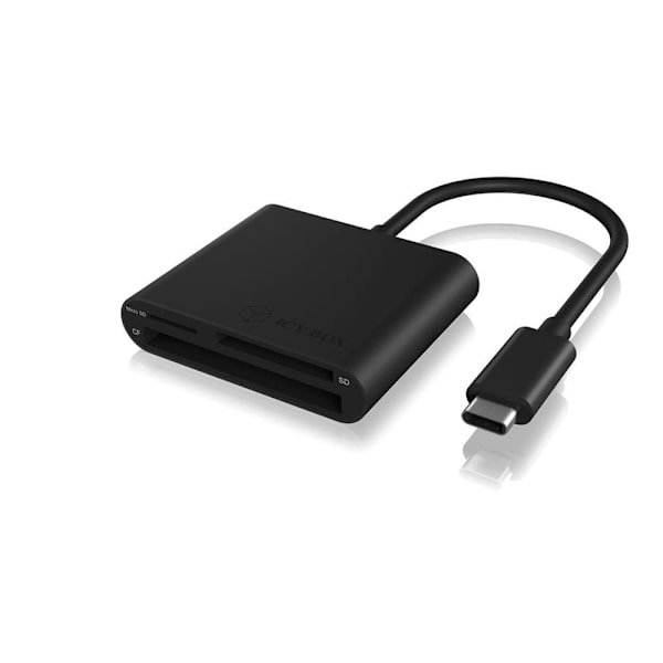 Raidsonic Icy Box Ib-cr301-c3 Usb 3.0 Type-c -monikortinlukija Musta
