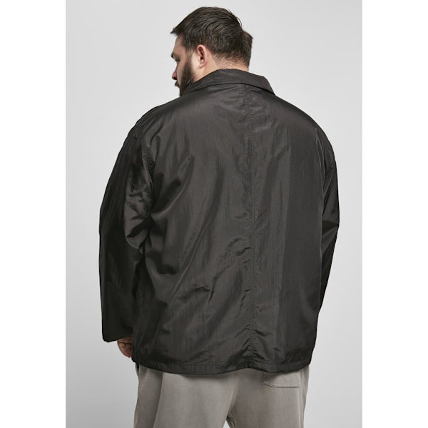 Urban Classics Windbreaker Double Pocket Nylon Crepe Jakke Sort M Mand