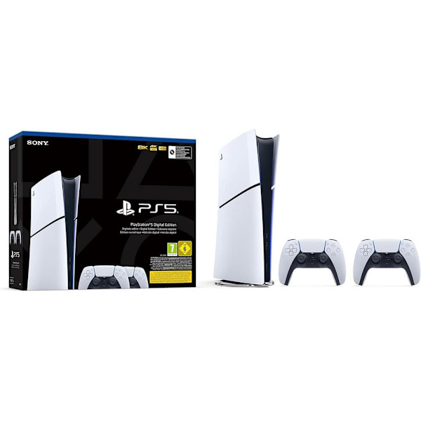 Playstation Dualsense Controller Console Ps5 Slim Digital + 2  Europe PAL