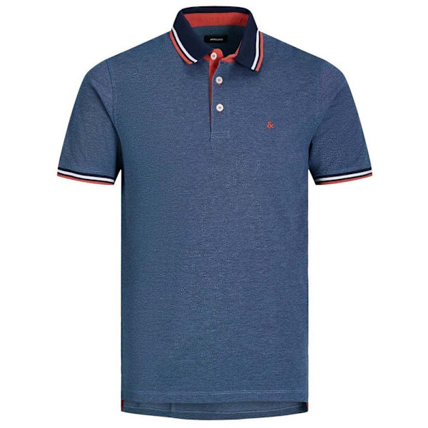 Jack & Jones Lyhythihainen Poolopaita Paulos 2 Units Punainen,Sininen L Mies