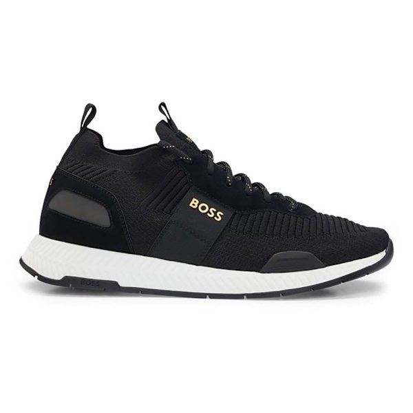 Boss Trænere Titanium Knst 10232616 Sort EU 44 Mand