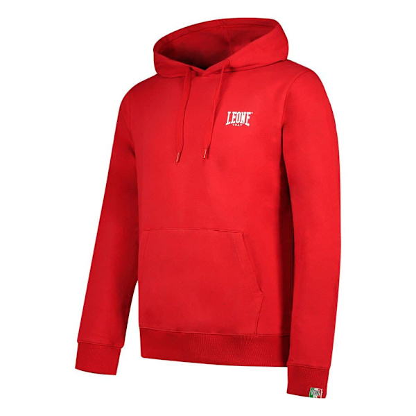 Leone Apparel Hættetrøje Basic Small Logo Rød M Mand
