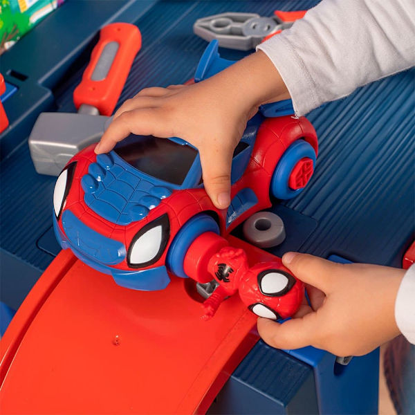 Smoby Bricolo Center Spidey Punainen