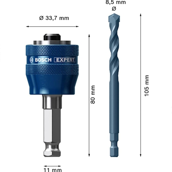 Bosch Professional Poran Sovitin Expert Power Change Plus 8.5x105 Mm