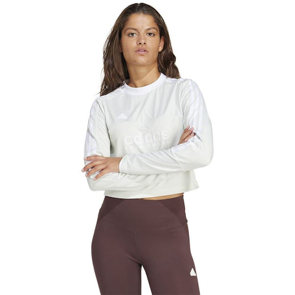 Adidas Tiro T-shirt Med Lange ærmer Hvid M Kvinde