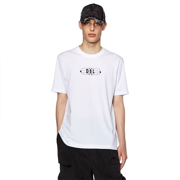 Diesel Kortærmet T-shirt Just K5 Hvid XL Mand