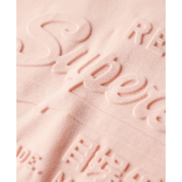 Superdry Embossed Vl Relaxed Lyhythihainen T-paita Pinkki L Nainen