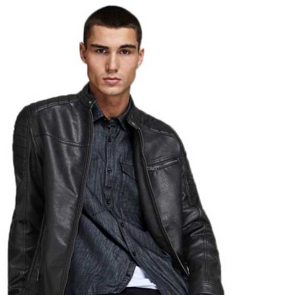 Jack & Jones Jakke Rocky Sort M Mand