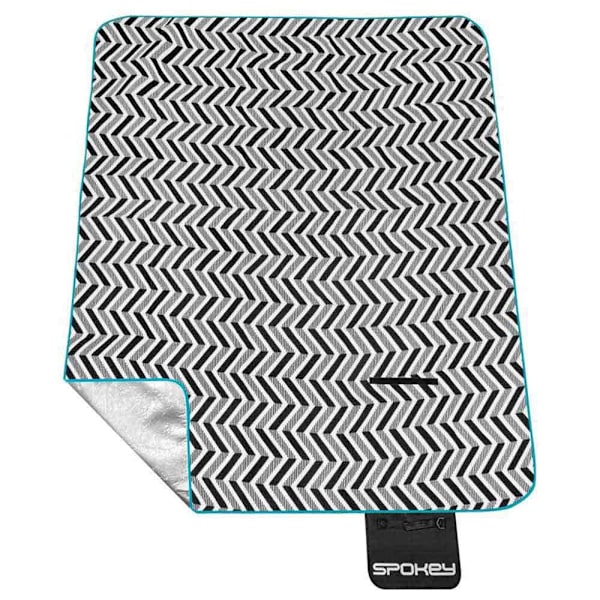 Spokey Tæppe Picnic Zigzag Sort 210 x 180 cm