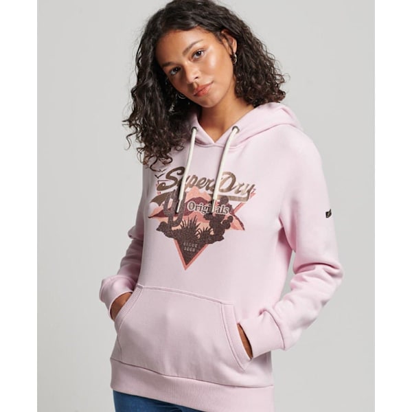 Superdry Luvtröja Vintage Vl Narrative Rosa 2XS Kvinna