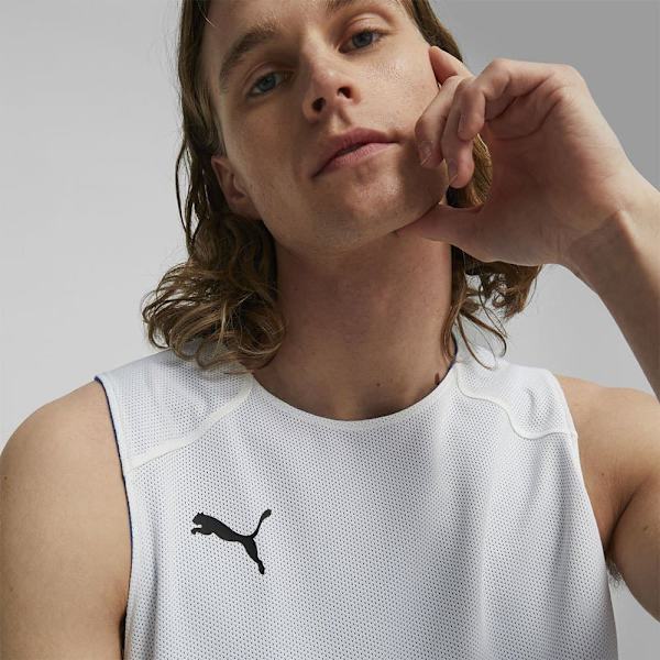 Puma Hoops Team Reverse Practice ærmeløs T-shirt Blå XL Mand