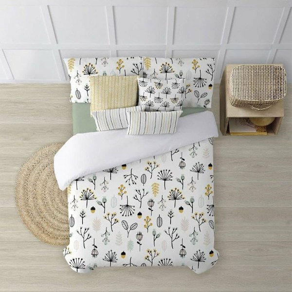 Muare Nordic Santorini Bomullsöverdrag Till 90 155x220 Cm