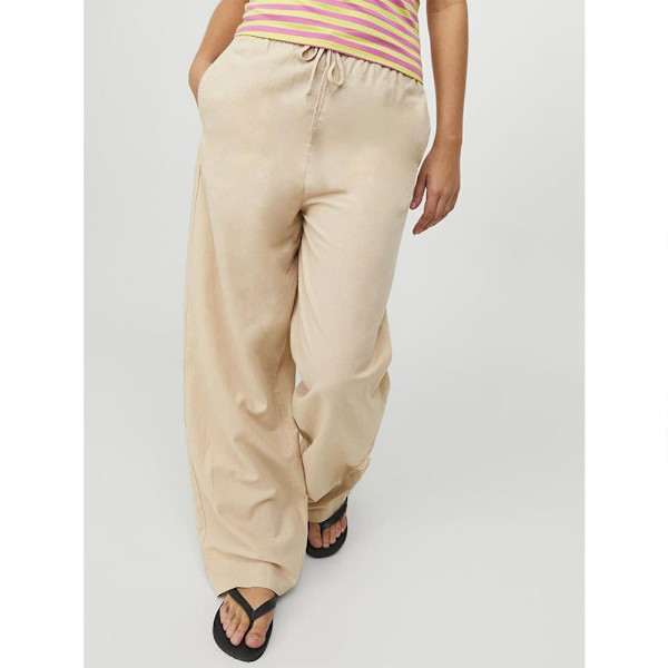 Jack & Jones Flora Linen Blend Jjxx Housut Beige S Nainen