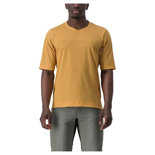 Castelli Kortærmet T-shirt Trail Tech 2 Gul XL Mand