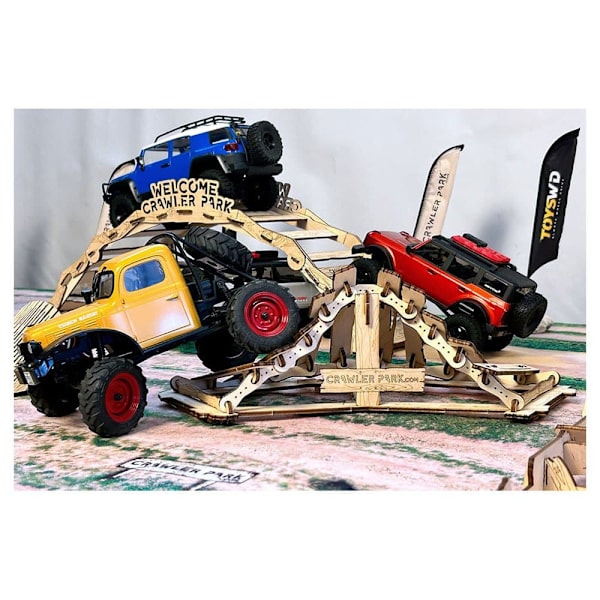 Crawler Park Forhindringer For Rc Welcome Kit 5 1/24 & 1/18 Gylden