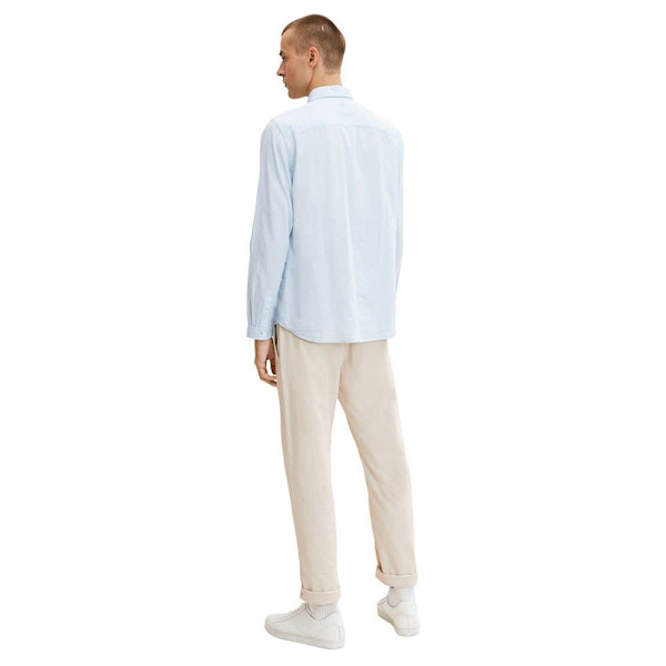 Tom Tailor Skjorte 1032342 Blå 2XL Mand