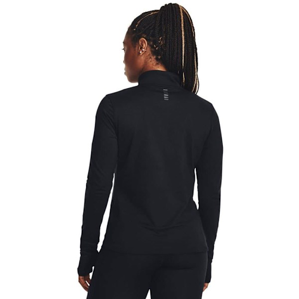 Under Armour T-shirt Med Halv Lynlås Qualifier Run Sort M Kvinde