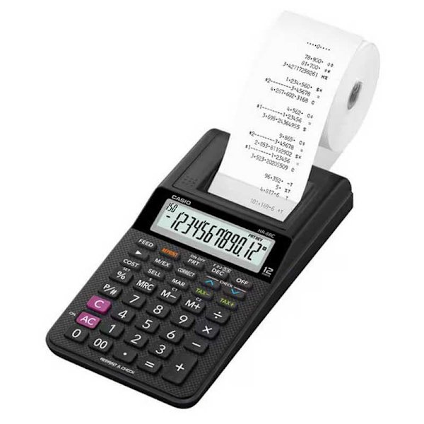 Casio Hr-8rce Lommeregner Med Printer Sort