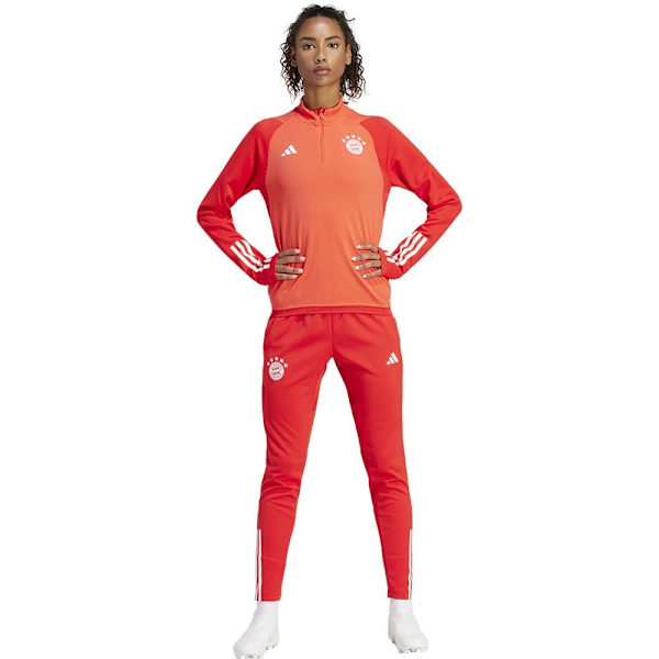 Adidas Halv Lynlås Sweatshirt Træning Bayern Munich 23/24 Orange M