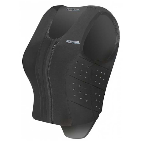 Komperdell Equestrian Turvaliivi Frontzip Slim Musta M