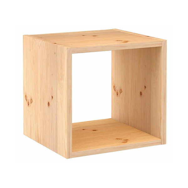 Astigarraga Modulära Hyllplan I Massiv Furu 1 Cube Brun