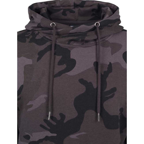 Urban Classics Hættetrøje High Neck Camo Grå S Mand
