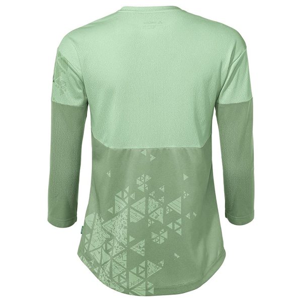 Vaude Moab Long Sleeve V 3/4 ærmet T-shirt Grøn 38 Kvinde