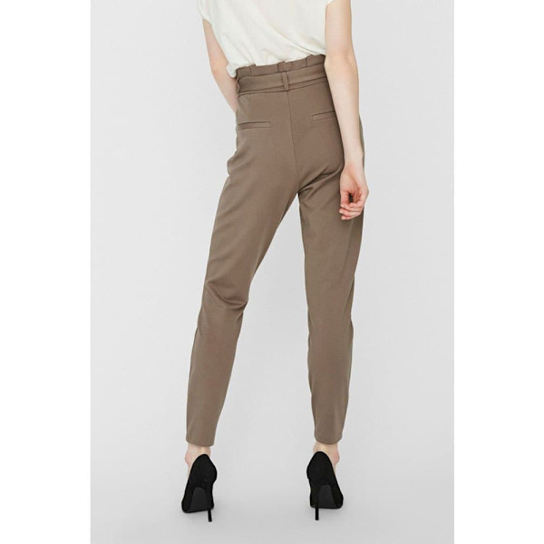Vero Moda Byxor Loose Paperbag Brun M / 32 Kvinna