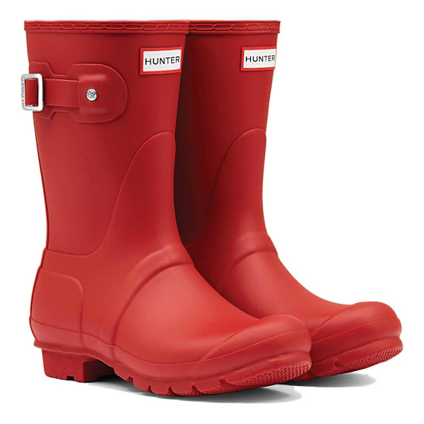Hunter Original Short Gummistøvler Rød EU 37 Kvinde