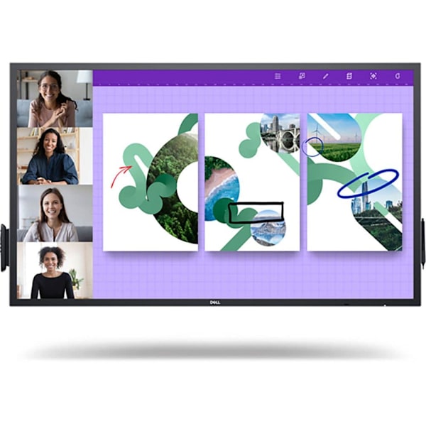 Dell Taktil Monitor P5524qt 55´´ 4k Led Sort