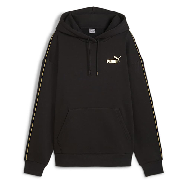 Puma Ess Tape Minimal Gold Huvtröja Svart M Kvinna